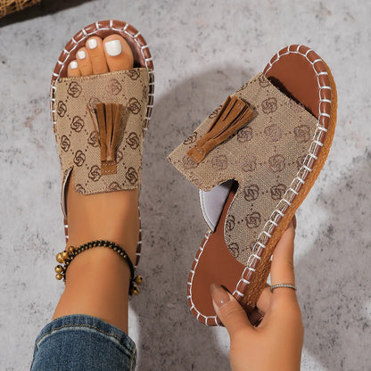 Nouvelles sandales à plat pour femmes au design unique