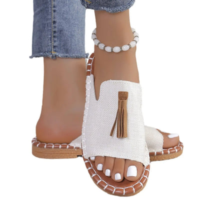 Nouvelles sandales à plat pour femmes au design unique